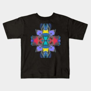 Carl Clrax Design - Psyck in Blue - Kids T-Shirt